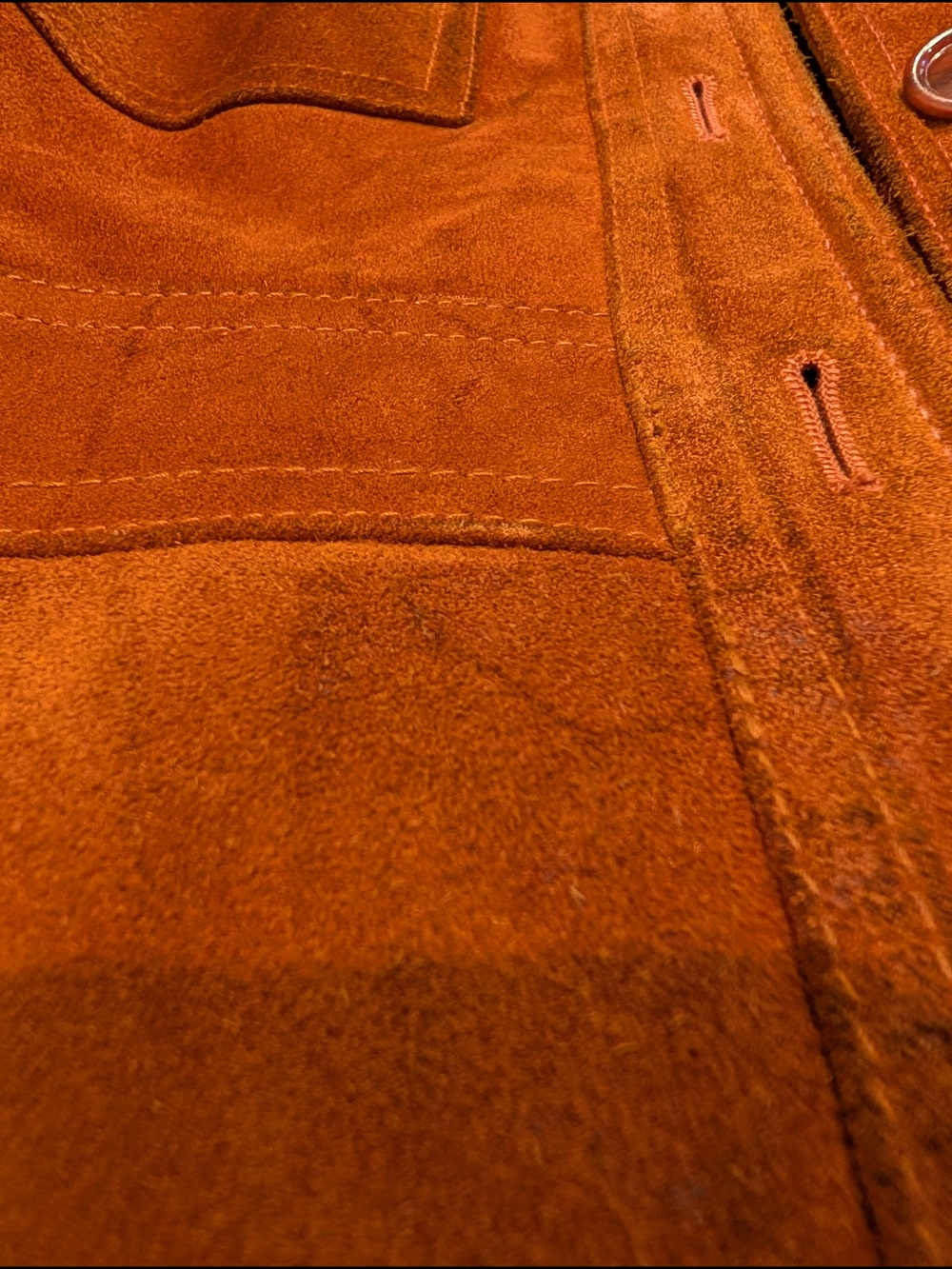 🧥 Vintage Casual Corner rust suede safari jacket made in Uruguay - Picture 12 of 15